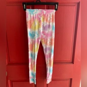 Little girls tie dye unicorn leggings